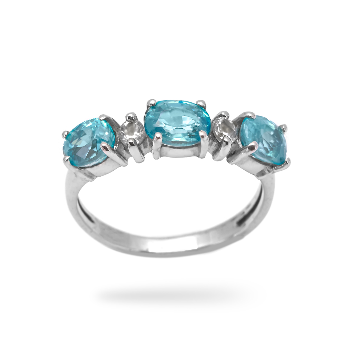 Silver Ring topaze Laurie
